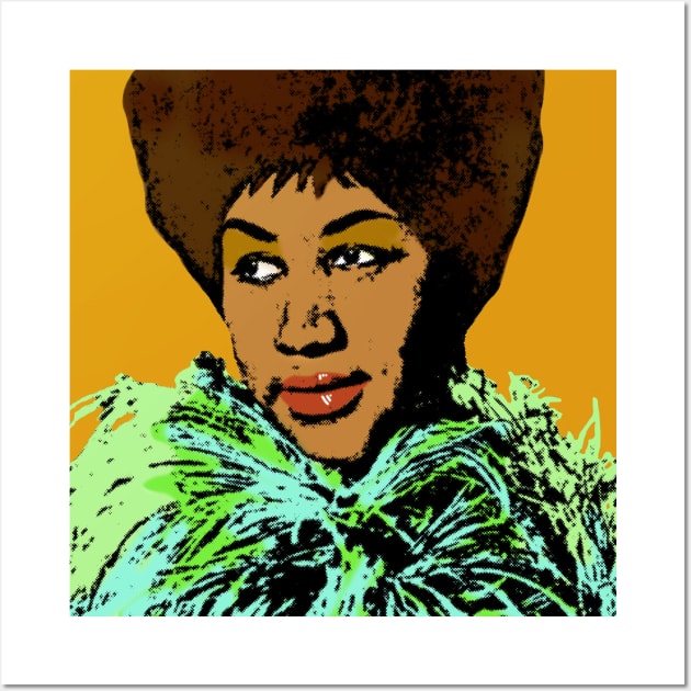 Aretha Franklin POP #3 Wall Art by SiSuSiSu